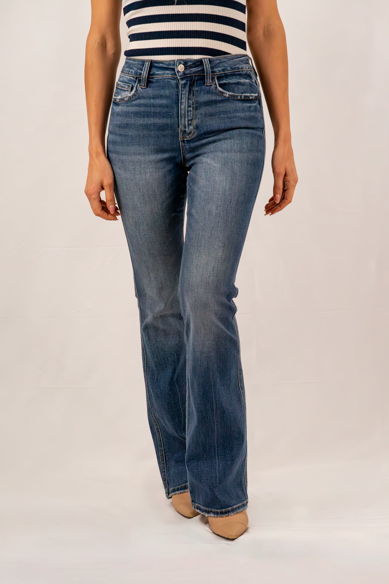 High Rise Bootcut Jean